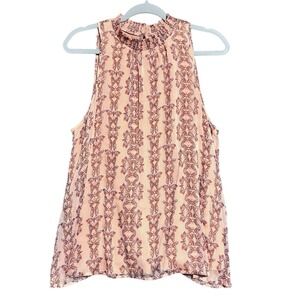 Sonoma Women's L Floral Sleeveless‎ Tank Top Fairy Boho Butterflies Summer Note